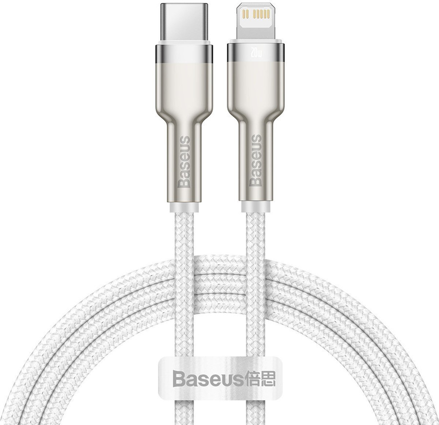 Kabel USB-C do Lightning Baseus Cafule PD 20W 1m (biały)