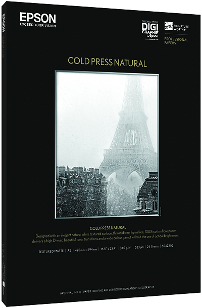 Papier Epson Signature Worthy Cold Press Natural