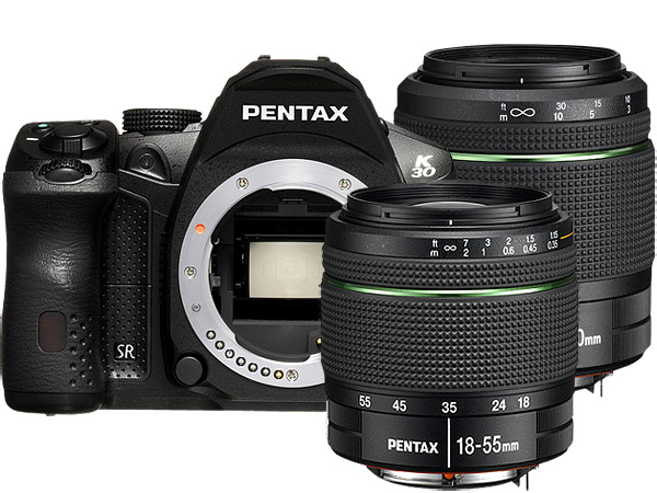 Lustrzanka Pentax K-30 + Pentax DA 18-55mm f/3,5-5,6 AL WR + Pentax DA 50-200mm f/4-5,6 ED WR