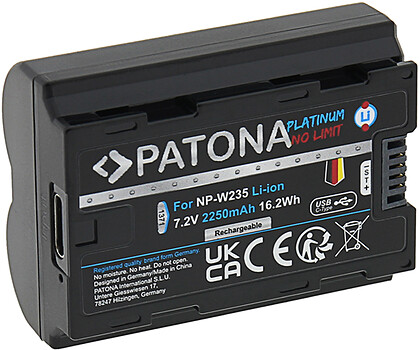 Akumulator Patona zamiennik FujiFilm NP-W235 z USB-C Platinium - Oferta EXPO2024
