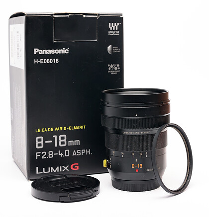 Obiektyw Panasonic LEICA DG Vario-Elmarit 8-18mm f/2.8-4 ASPH  sn:BR7FA102165 - Komis