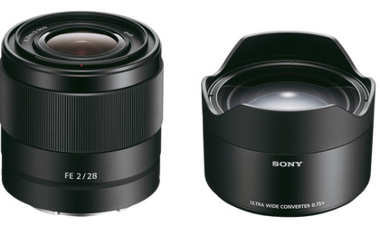 Obiektyw Sony FE 28mm f/2 + konwerter 075 UWC