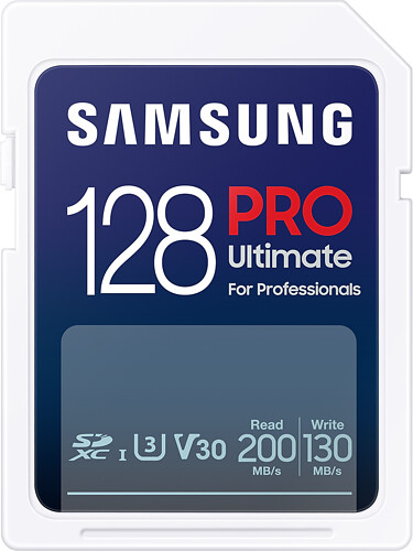 Karta Pamięci Samsung SDXC 128GB PRO Ultimate 2023 (200/130MB/s) (MB-SY128S/WW)  - Oferta EXPO2024
