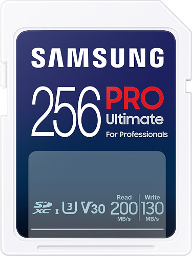 Karta Pamięci Samsung SDXC 256GB PRO Ultimate 2023 (200/130MB/s) (MB-SY256S/WW)