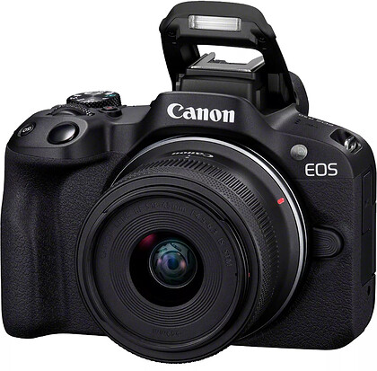 Bezlusterkowiec Canon EOS R50 + RF-S 18-45mm f/4.5-6.3 IS STM (czarny) + Gratis statyw Joby GorillaPod  - Oferta EXPO2024