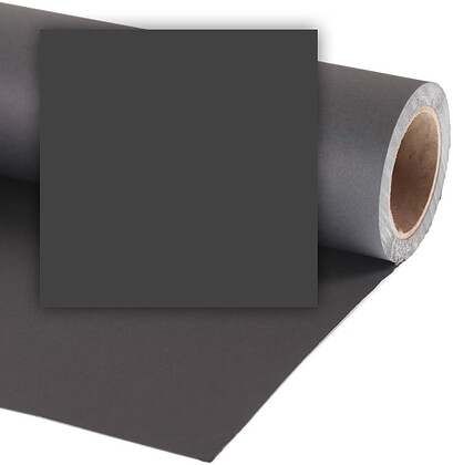 Colorama tło fotograficzne kartonowe 2,18m x 11m czarne (BLACK CO968)