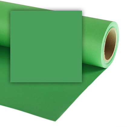 Colorama tło fotograficzne kartonowe 2,72m x 11m zielone (CHROMAGREEN CO133)