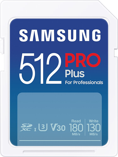Karta Pamięci Samsung SDXC 512GB PRO Plus 2023 (180/130MB/s) (MB-SD512S/EU)