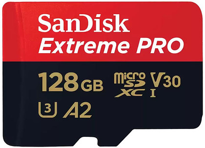 Karta pamięci SanDisk microSDXC Extreme Pro 128GB (200MB/s) V30 A2 + adapter SD/SDSQXCU-064G-GN6MA