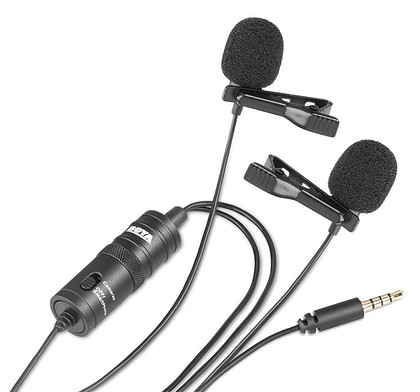 Mikrofon krawatowy podwójny BOYA BY-M1DM