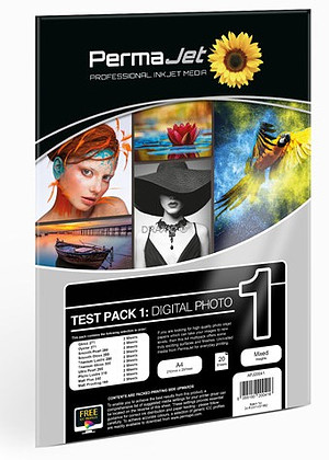Zestaw testowy Papierów fotograficznych PermaJet (A4 20 arkuszy) Test Pack 1