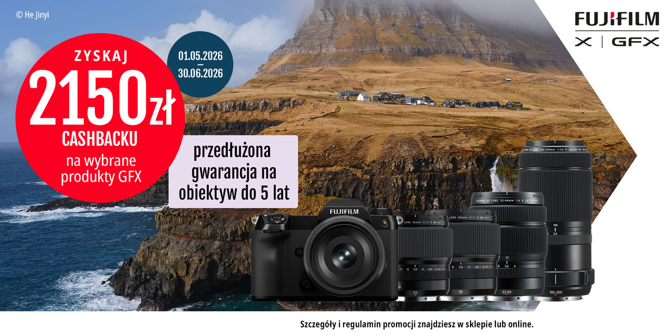Fujifilm | GFX Cashback wiosna lato 2026