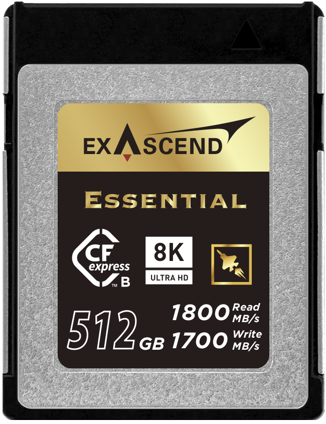 Karta pamięci Exascend CFexpress 512GB Type B Essential (1800MB/s)