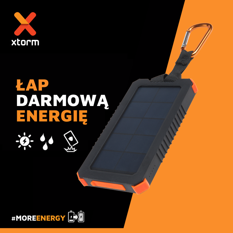 Powerbank solarny XTORM 5000mAh 20W/XXR103 - PROMOCJA