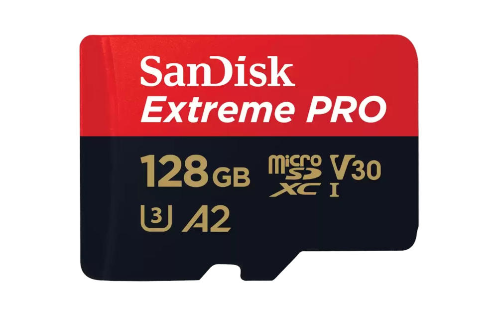 Karta pamięci SanDisk microSDXC Extreme Pro 128GB (200MB/s) V30 A2 + adapter SD/SDSQXCU-064G-GN6MA
