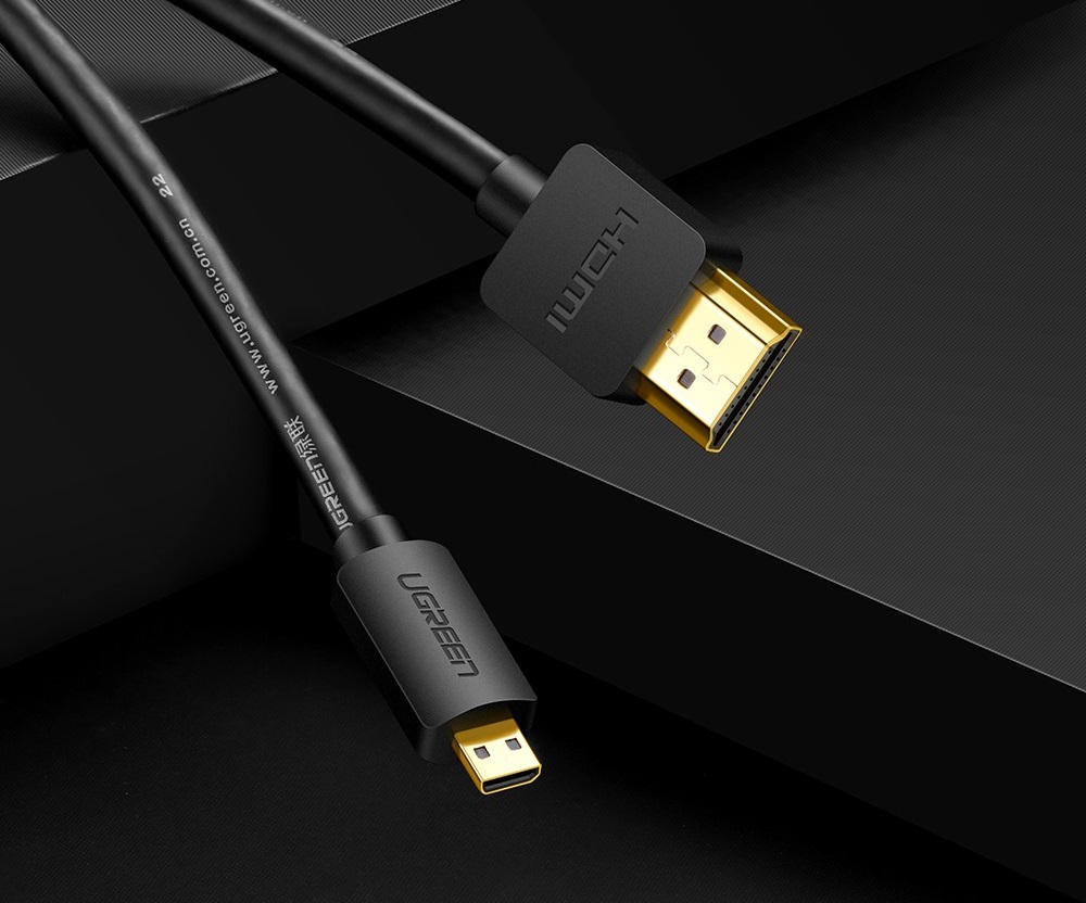 Kabel micro HDMI - HDMI pozwala na podłączenie swojego komputera, laptopa, czy konsoli do projektora, monitora lub telewizora