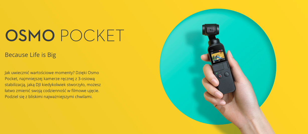 Kamera DJI Osmo Pocket - Promocja!