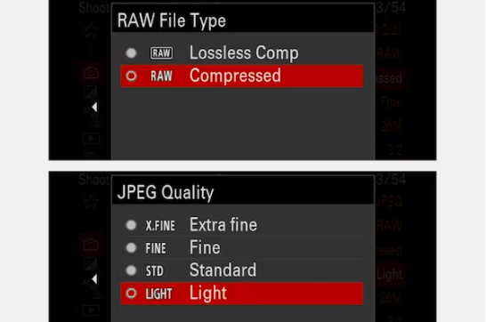 RAW i JPEG w a6700