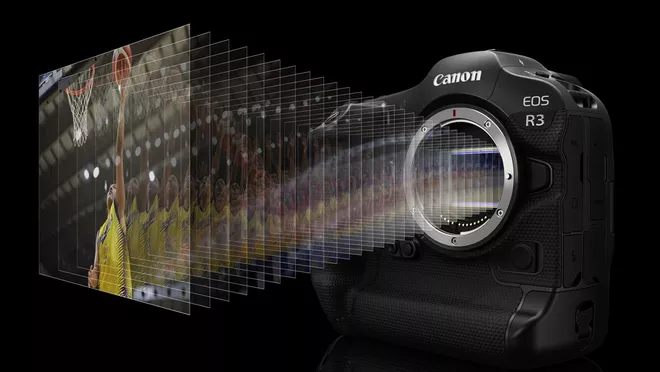 Bezlusterkowiec Canon EOS R3 (body) (#2) + Obiektyw RF 50mm f/1.8 + Adapter EF-EOS R (wypożyczalnia)