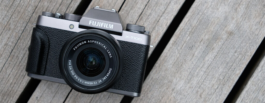 Bezlusterkowiec Fujifilm X-T100 + Fujinon XC 15-45mm f/3.5-5.6 OIS PZ (czarny) - OUTLET Pełne 12 miesięcy gwaranacji!