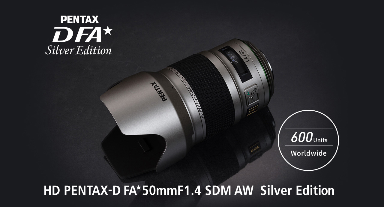 Obiektyw Pentax HD PENTAX-D FA* 50mm f/1.4 SDM AW Silver Edition - Edycja Limitowana