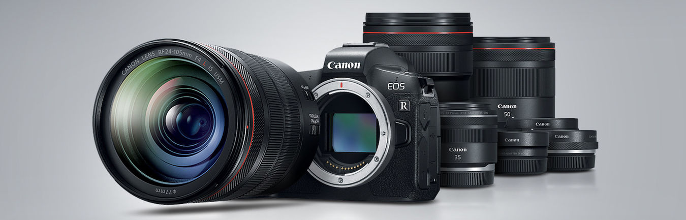 Bezlusterkowiec Canon EOS R + Adapter EF-EOS R + RF 24-105mm f/4L IS USM