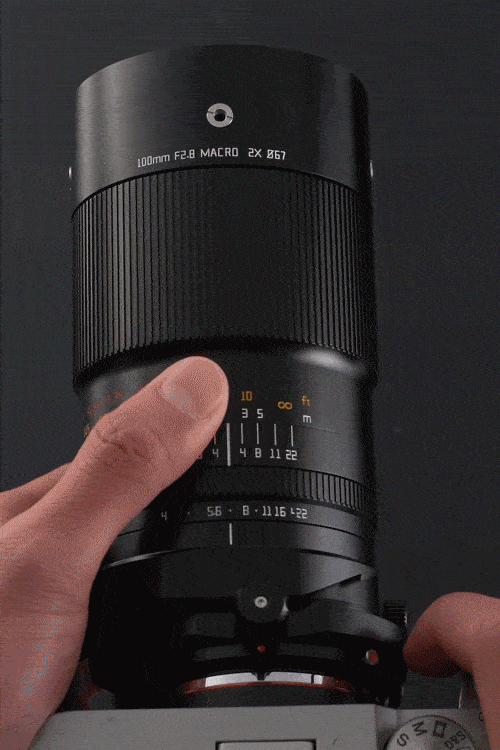 Obiektyw TTArtisan 100mm f/2.8 Makro x2 Tilt-Shift - mocowanie Fujifilm X