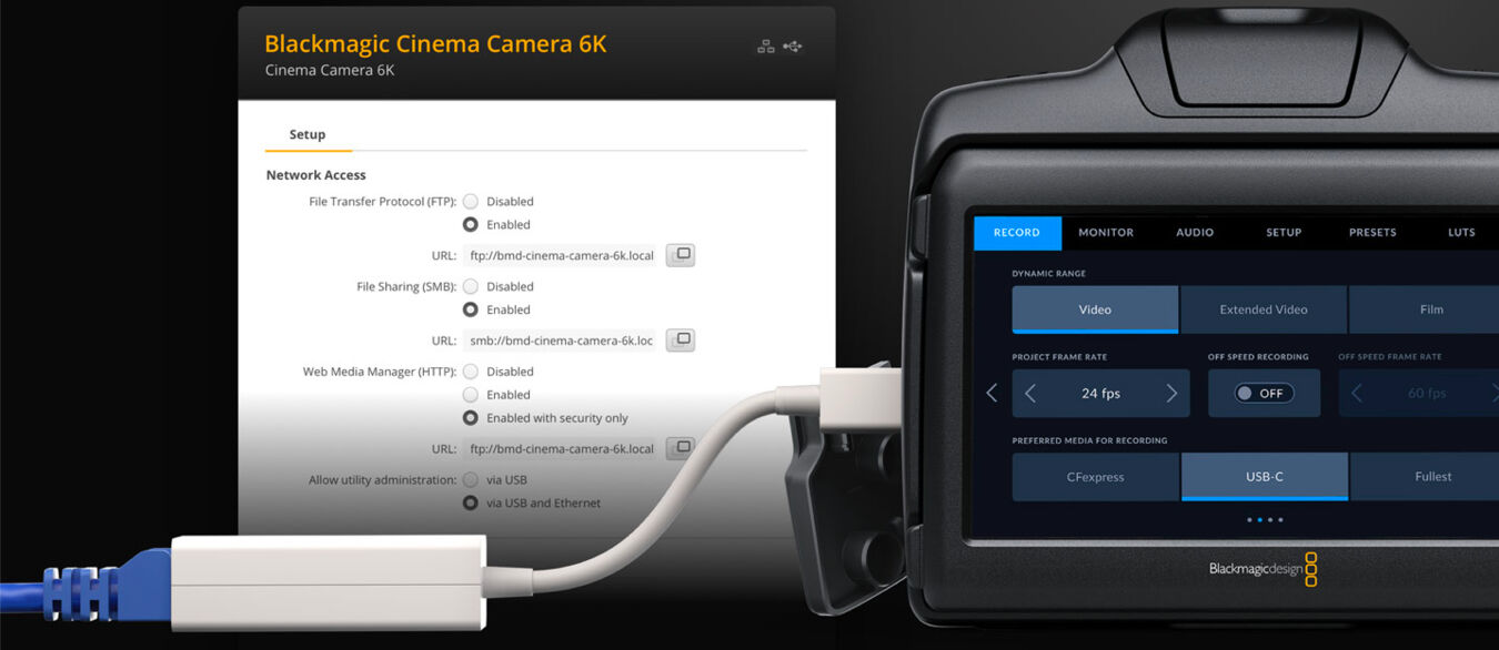 Kamera Blackmagic Desing Cinema Camera 6K + Blackmagic Design Cinema Camera Pro EVF - Oferta EXPO2024