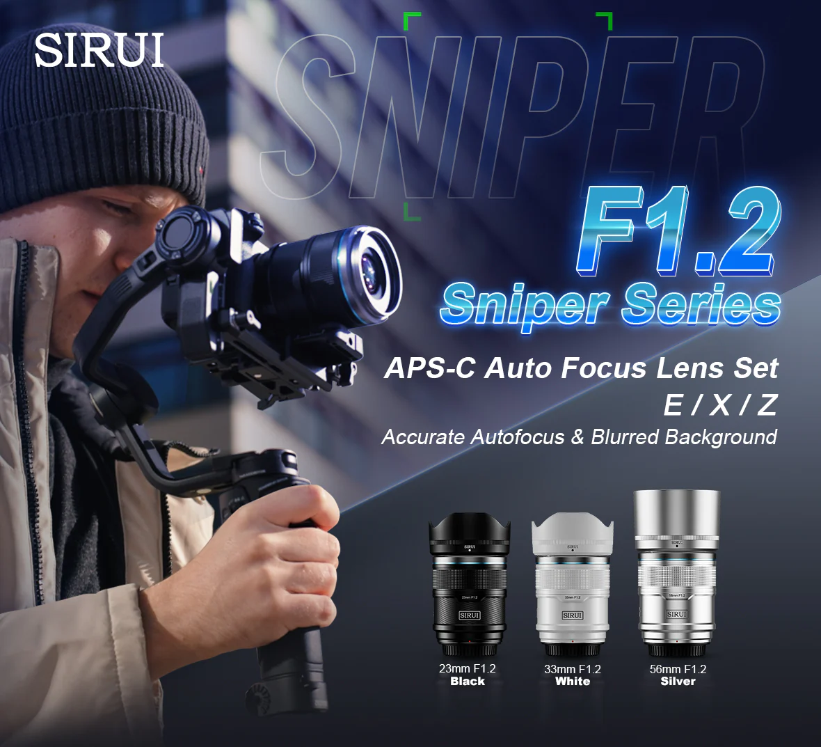 Obiektyw Sirui Sniper 33mm F/1.2 APS-C Autofocus - Sony E