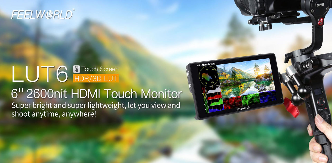 Monitor podglądowy Feelworld LUT6 - HDR 3DLUT 2600nit