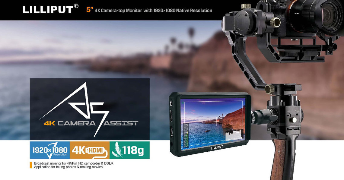 Monitor podglądowy Lilliput A5 | 400nit