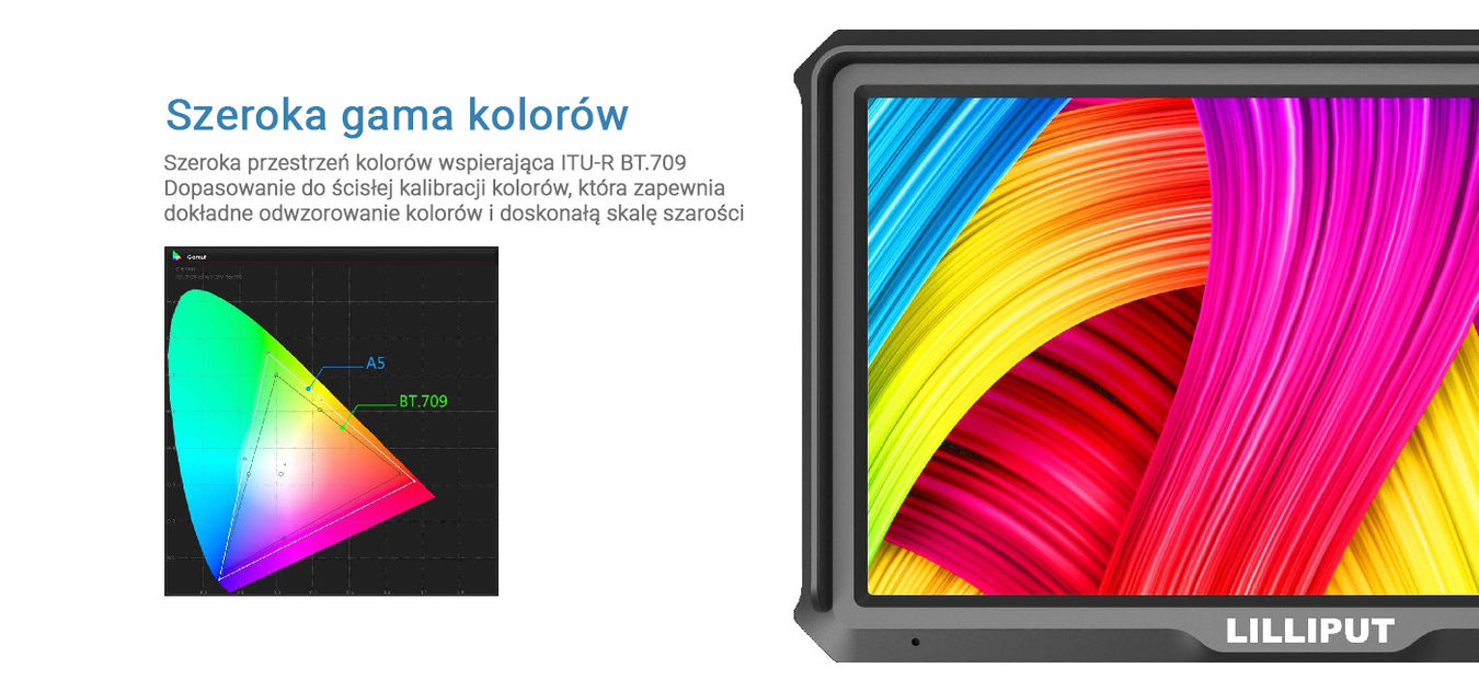 Monitor podglądowy Lilliput A5 | 400nit