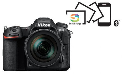 Lustrzanka Nikon D500 + Nikon pojemnik na baterie MB-D17