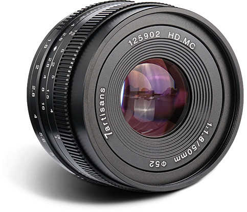 Obiektyw 7Artisans 50mm f/1,8 - mocowanie Fujifilm X