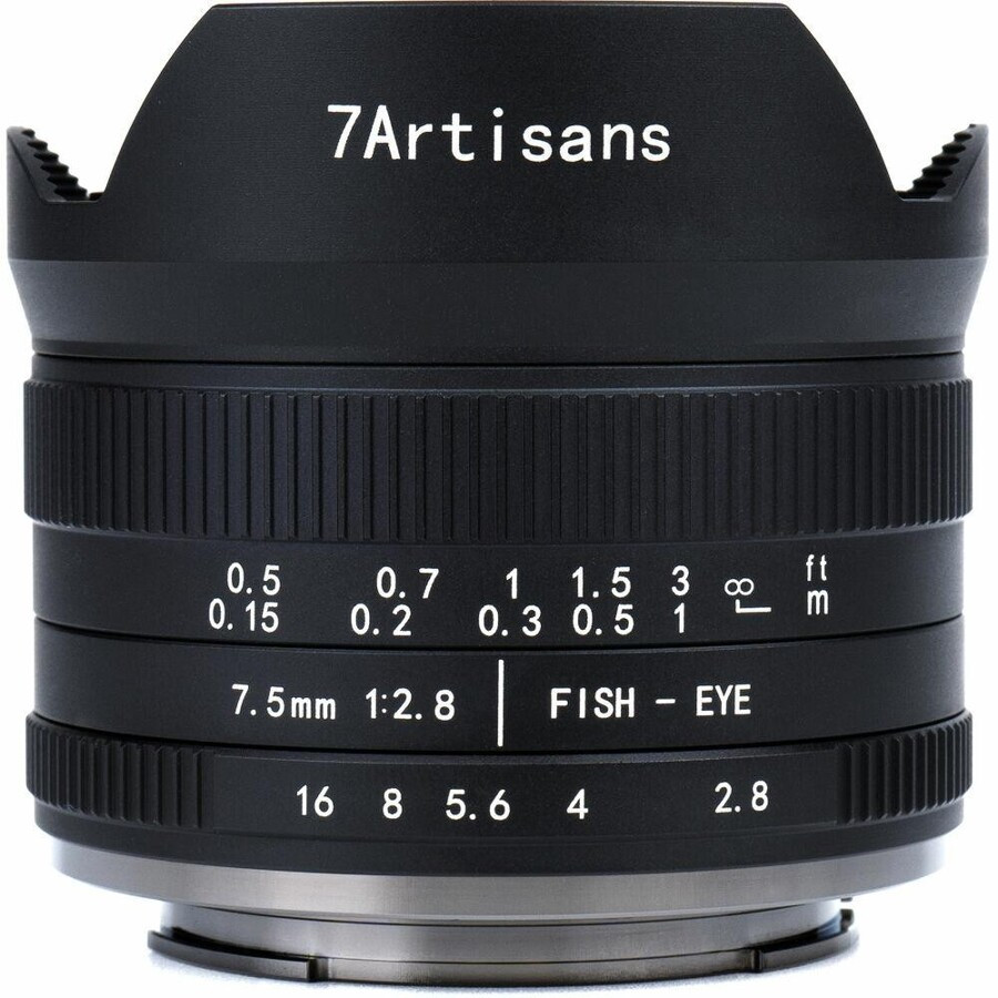Obiektyw 7Artisans 7,5mm f/2,8 FishEye wersja II - mocowanie Canon EF-M