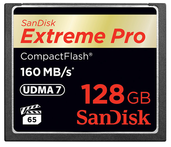 Karta pamięci SanDisk CompactFlash Extreme PRO 128GB (160MB/s)