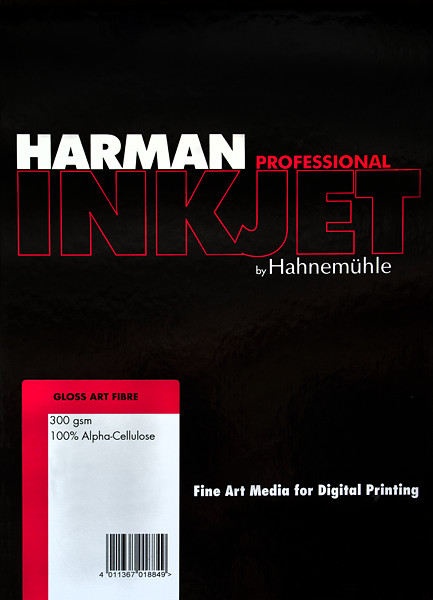 Papier HARMAN by Hahnemühle Gloss Art Fibre G300 *