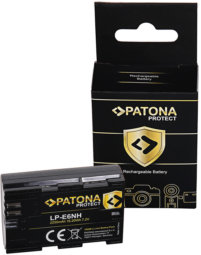 2x Akumulator Patona zamiennik Canon LP-E6NH PROTECT + Ładowarka podwójna Patona Twin Performance do akumulatorów Canon LP-E6 z kablem USB-C gratis