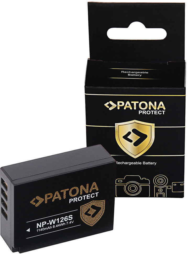 2x Akumulator Patona zamiennik FujiFilm NP-W126 PROTECT + Ładowarka podwójna Patona Twin Performance do akumulatorów FujiFilm NP-W126 z kablem USB-C