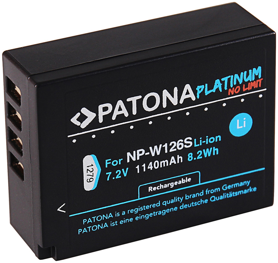 Akumulator Patona zamiennik Fuji NP-W126s - EXPOZYCJA 25LAT FOTOPLUS