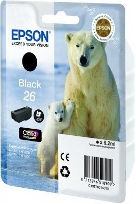 Tusz Epson T2601 BLACK 6.2ml do XP-600/700/800