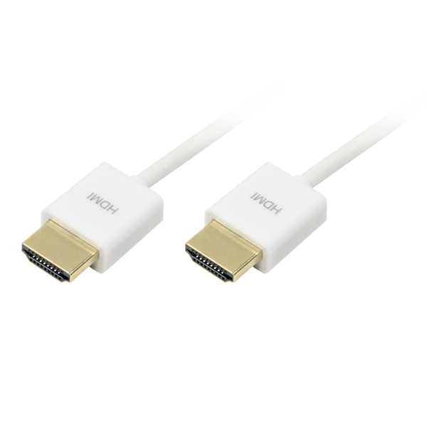 Kabel LogiLink HDMI High Speed with Ethernet, biały, 2m