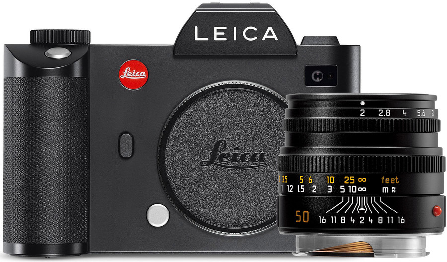 Bezlusterkowiec Leica SL + Leica Summicron-M 50mm f/2 + Leica T adapter-M