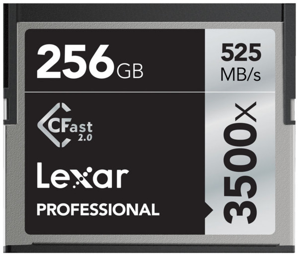 Karta pamięci Lexar cFast 2.0 256GB x3500 (525/445 MB/s) Professional
