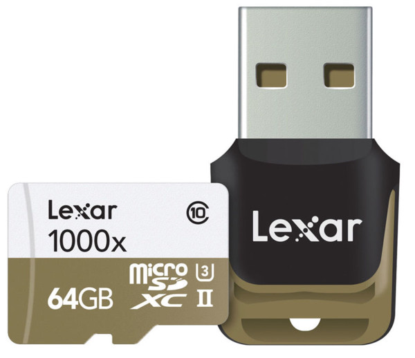 Karta pamięci Lexar microSDXC 64GB 1000x v60 (150MB/s) + czytnik USB - PROMOCJA/WYPRZEDAŻ