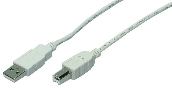 Kabel LogiLink USB 2.0 A/B (do drukarki/skanera)