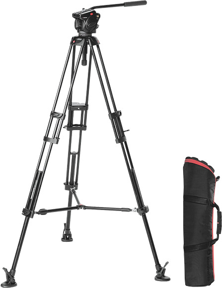 Statyw wideo Manfrotto 546B + głowica PRO 504 HDV + torba Mbag 100PN