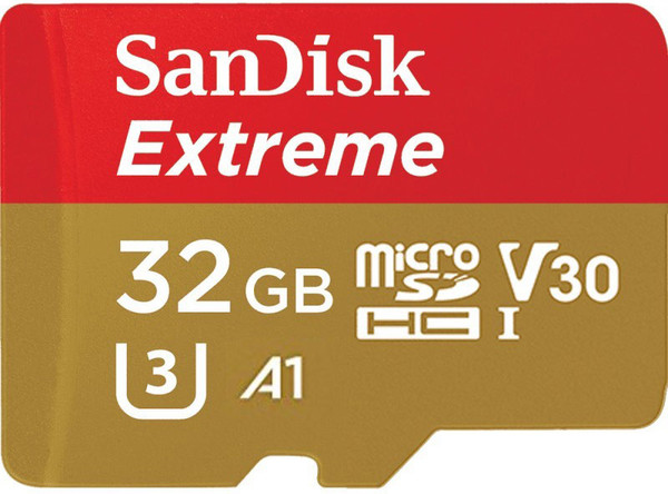 Karta pamięci SanDisk microSDHC Extreme 32 GB (100MB/s) V30 A1+ adapter SD