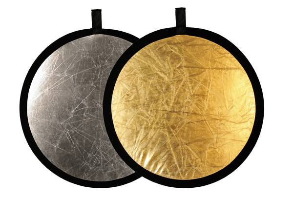 JOYART blenda składana 2w1 złoto-srebrna 56cm - Oferta EXPO2024
