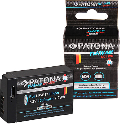 Akumulator Patona zamiennik Canon LP-E17 z USB-C Platinium - Oferta EXPO2024